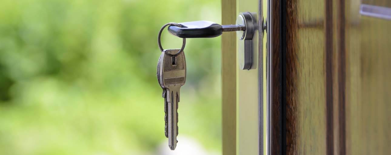 Keys in the door